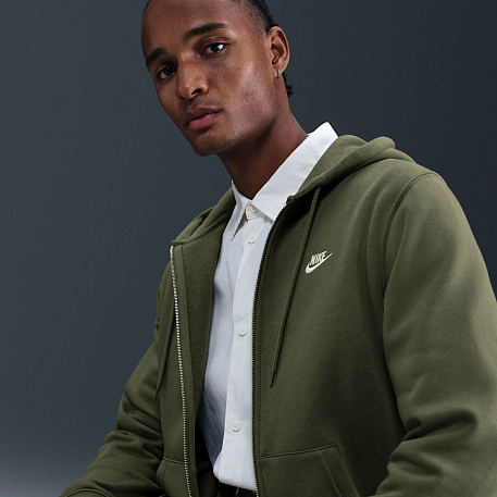 Толстовка NIKE M NK CLUB BB FZ HOODIE