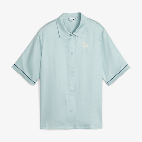Рубашка PUMA INFUSE WOVEN SHIRT TURQUOISE SURF