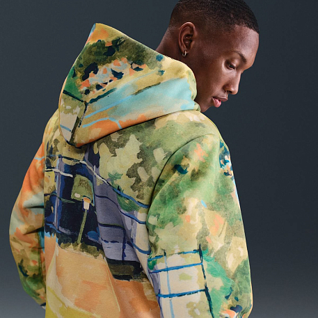 Толстовка NIKE M NK TF SI BRSH PO HD NAOS AOP