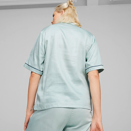 Рубашка PUMA INFUSE WOVEN SHIRT TURQUOISE SURF