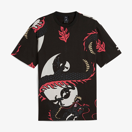 Футболка PUMA X STAPLE AOP Tee PUMA Black-Staple
