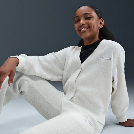 Футболка с длинным рукавом NIKE G NSW FLC LS TOP COZY