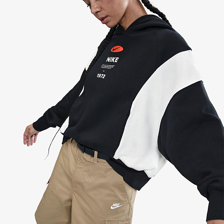 Толстовка NIKE W NSW PHNX FLC REMIX OOS HDY