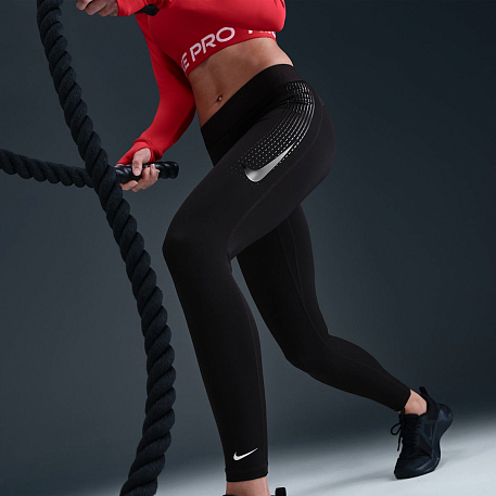 Лосины NIKE W NP 365 MR TIGHT GG GRX