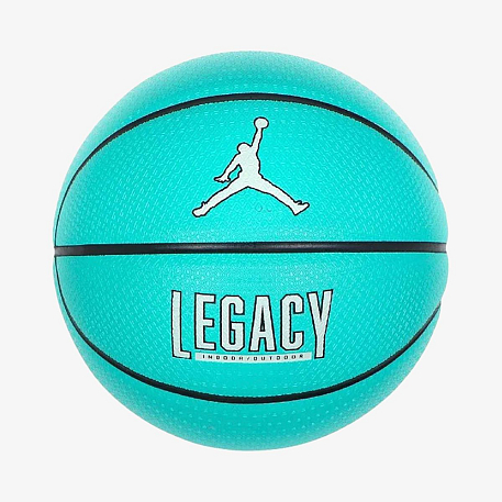 Мяч баскетбольный JORDAN LEGACY 2.0 8P DEFLATED HYPER JADE/BLACK/BARELY GREEN/BLACK 07