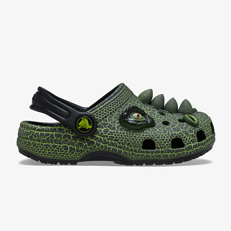 Клоги Crocs CLASSIC  IAM  SCARY  DINO CLOG T BLK