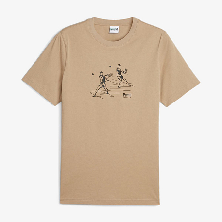 Футболка Puma TEAM Graphic Tee Prairie Tan