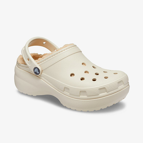 Клоги Crocs Classic   Platform   Lined Clog W Bone