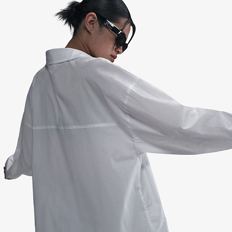 Рубашка NIKE W NSW NK CHLL PPLN LS BTN TOP