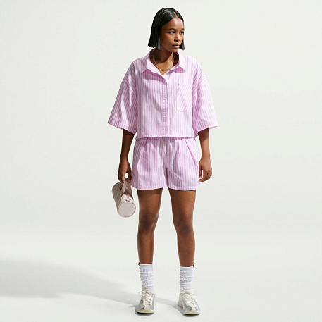 Рубашка NIKE W NSW OFFLN WVN PPLN STRP SS
