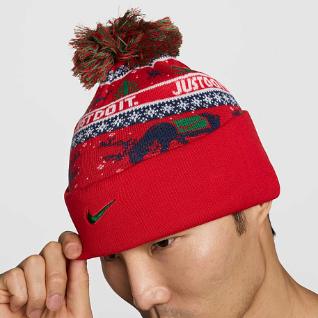 Шапка NIKE U NK PEAK BEANIE SC HOL25 L