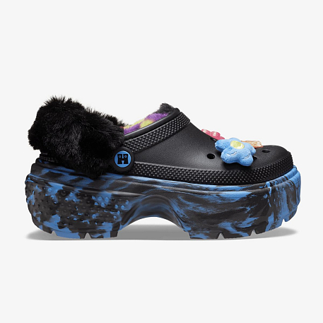 Клоги CROCS HAPPYSOCKSXCROCSSTOMPBUNDLE BLK/TL