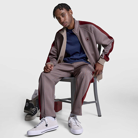 Толстовка CONVERSE MENS JACKET RETRO CHUCK TRACK JACKET AOP KNIT