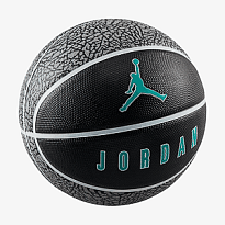 Мяч баскетбольный JORDAN PLAYGROUND 2.0 8P DEFLATED BLACK/WHITE/WHITE/CLEAR JADE 07