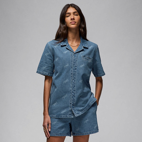 Футболка JORDAN W SS AOP WVN TOP