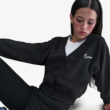 Футболка с длинным рукавом NIKE G NSW FLC LS TOP COZY
