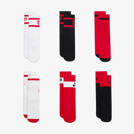 Носки NIKE Y NK ED CSH CREW 6P - 144 GFX2