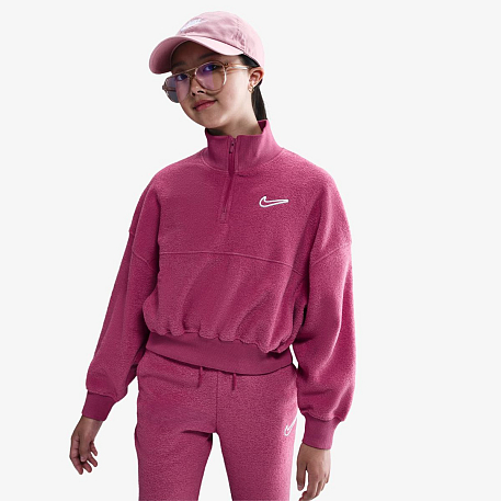 Футболка с длинным рукавом NIKE G NSW FLC LS TOP 2 COZY
