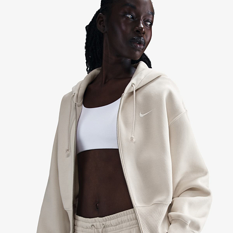 Толстовка NIKE W NSW PHNX FLC LSE CROP FZ HDY