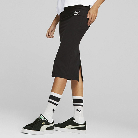 Юбка PUMA T7 Long Skirt PUMA Black
