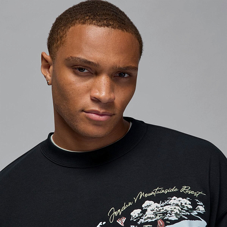 Футболка с длинным рукавом JORDAN M J BRK SNOWSCAPE CREW LB