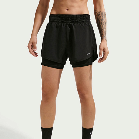 Шорты NIKE W NK ONE DF HR 3IN 2N1 SHORT