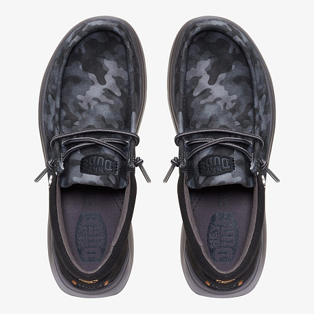 Кроссовки Hey Dude Wally COMF Worn Twill BBOG