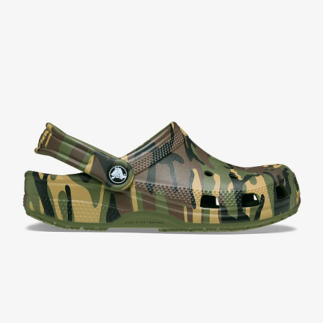Клоги Crocs Classic Camouflage Clog K Agr/Mlti