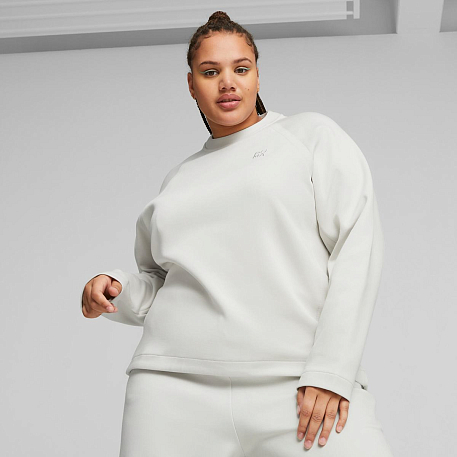 Толстовка Puma INFUSE Relaxed Mock Neck Crew Sedate Gra
