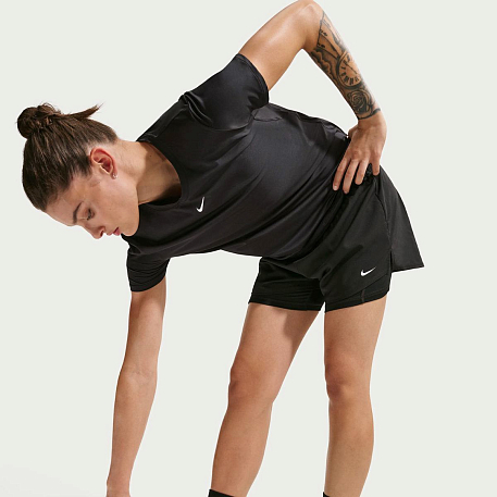 Шорты NIKE W NK ONE DF HR 3IN 2N1 SHORT