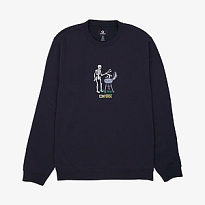 Толстовка Converse Grilling Skeleton Graphic Crew Black