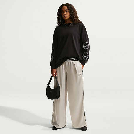 Футболка с длинным рукавом NIKE W NSW CLASSIC LS TEE BRB CHRME