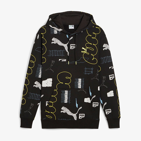 Толстовка Puma CLASSICS BRAND LOVE AOP Hoodie TR PUMA B