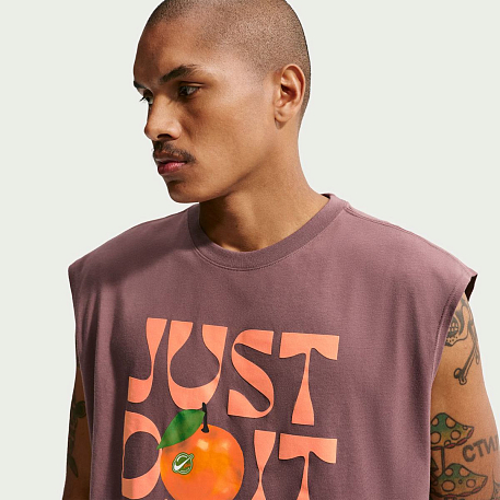 Футболка NIKE U NSW TEE LSE SLVLS ORANGE
