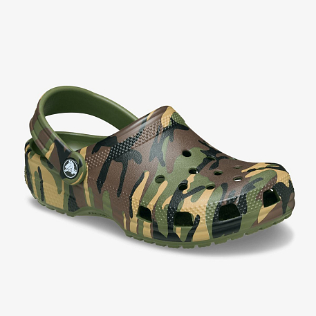 Клоги Crocs Classic Camouflage Clog K Agr/Mlti