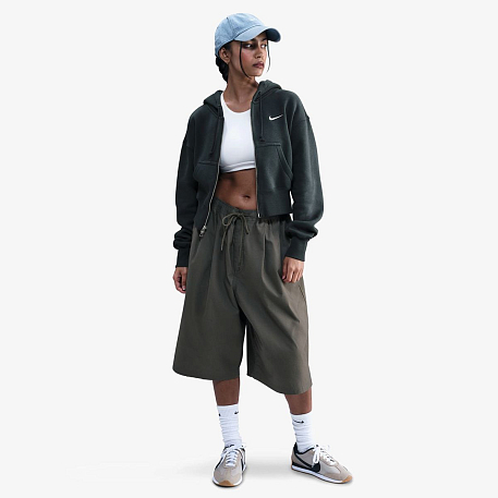 Толстовка NIKE W NSW PHNX FLC CROP FZ HDY
