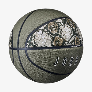 Мяч баскетбольный JORDAN ULTIMATE 2.0 8P GRAPHIC DEFLATED MEDIUM OLIVE/BLACK/SAIL/SEQUOIA 07