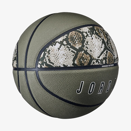 Мяч баскетбольный JORDAN ULTIMATE 2.0 8P GRAPHIC DEFLATED MEDIUM OLIVE/BLACK/SAIL/SEQUOIA 07