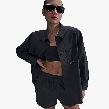 Рубашка NIKE W NSW NK CHLL PPLN LS BTN TOP