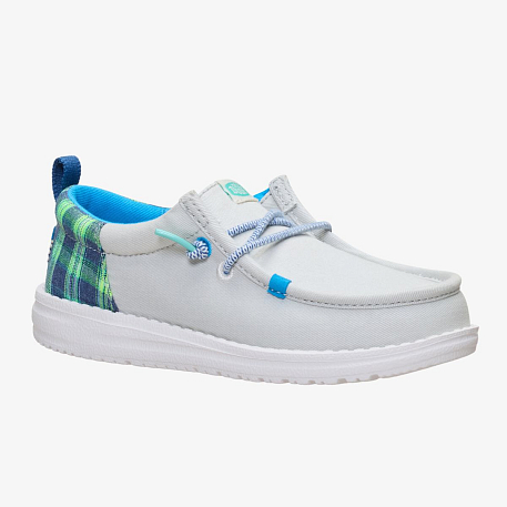 Кроссовки Hey Dude Wally Funk Y Prep Plaid Gr/Mt