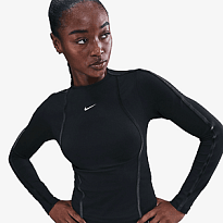 Футболка с длинным рукавом NIKE W NK ONE DF FITTED LSTOP SI WT