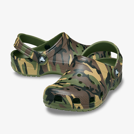 Клоги Crocs Classic Camouflage Clog K Agr/Mlti