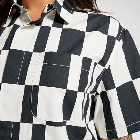 Футболка Converse Checkered Short Sleeve Button-Down Shirt