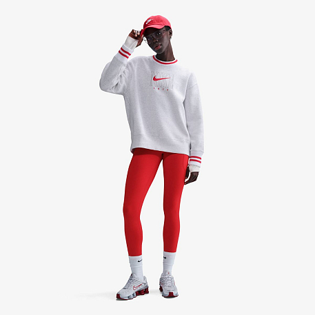 Толстовка NIKE W NSW PHNX FLC GX OS LNG CREW