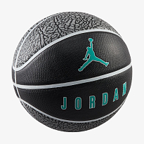 Мяч баскетбольный JORDAN PLAYGROUND 2.0 8P DEFLATED BLACK/WHITE/WHITE/CLEAR JADE 07