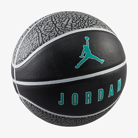 Мяч баскетбольный JORDAN PLAYGROUND 2.0 8P DEFLATED BLACK/WHITE/WHITE/CLEAR JADE 07