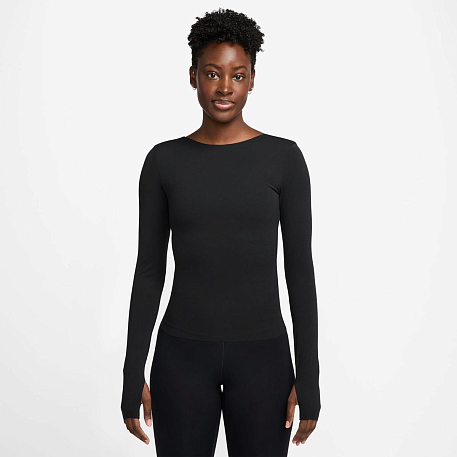 Футболка с длинным рукавом NIKE W NK ZENVY DF LS TOP NV