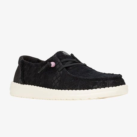 Кроссовки Hey Dude Wendy Crochet Lace Whi/Gld
