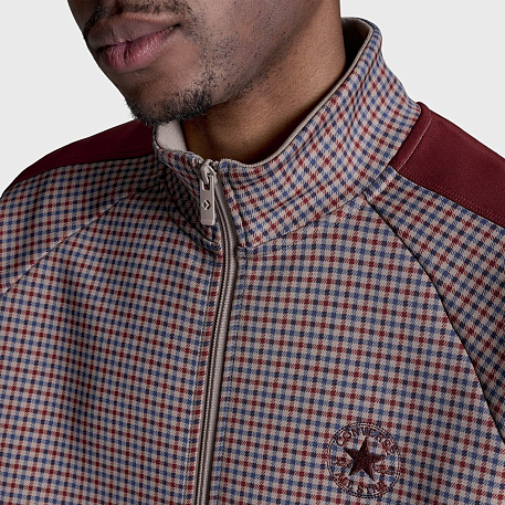 Толстовка CONVERSE MENS JACKET RETRO CHUCK TRACK JACKET AOP KNIT