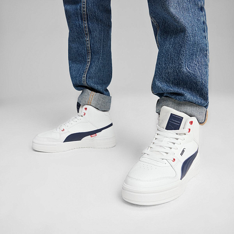 Кеды Puma CA Pro Mid White-Club Navy-Club Red